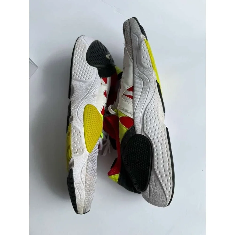 Nike Huarache Edge Sneakers US 9 White Red Yellow Black Athletic Shoes